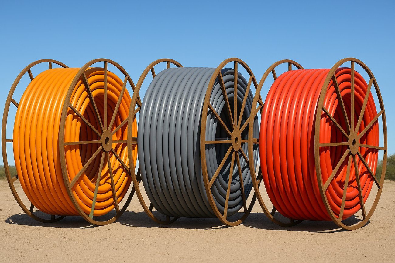 1" x 5000' HDPE Conduit Pipe SDR 11 Gray