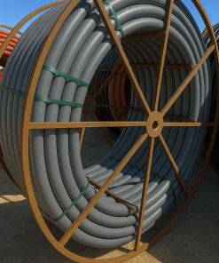 6" x 900' HDPE Conduit Pipe SDR 11 Gray