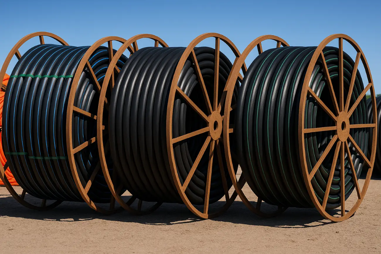 1" x 5000' SDR11 IPS Pressure HDPE PIPE Black 200psi