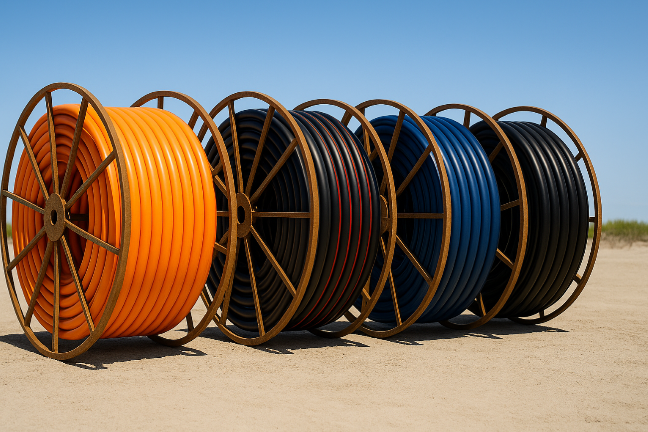 1" HDPE Conduit Pipe SDR 13.5 Black with Red Stripe