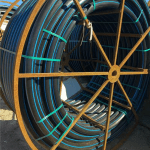 SDR11 IPS HDPE black w/blue strip