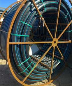 Untitled design (1) SDR11 IPS HDPE black w/blue strip