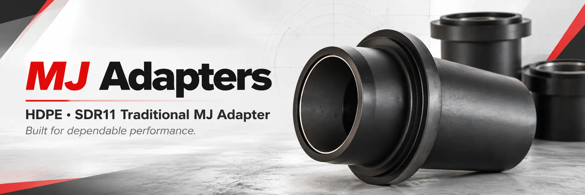 10″ IPS SDR 11 HDPE MJ Adapter